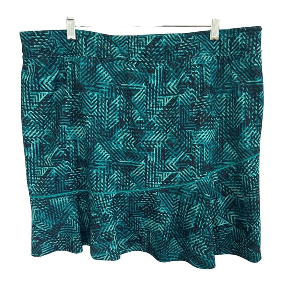 Made For Life Quick-Dri Green & Black Skort, Size XL - Picture 2 of 7